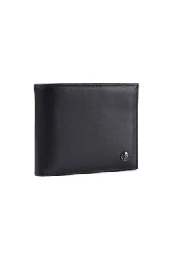 Klassische Schwarze Kompakte Leder-Geldbörse Mit Zwei Faltklappen -D’ARIENZO Verkäufe Geldb rsen leder Kompact Kartenhalter M nzgeldb rse echtes leder schwarz Larry 2