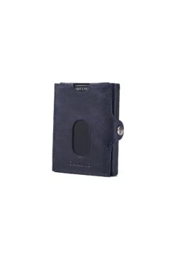 Blaue Leder-Geldbörse Mit Dreifacher Vordertasche -D’ARIENZO Verkäufe Geldb rsen leder Kompact Kartenhalter M nzgeldb rse vintage echetes leder blaue Kyle 4