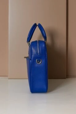 Hellblaue Laptop Aktentasche Aus Leder Doppelte Fronttasche -D’ARIENZO Verkäufe Laptop Aktentasche leder Schultertasche echtes leder hellblaue Justin 2