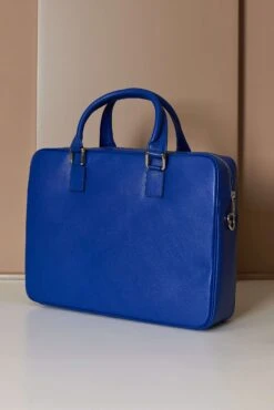 Hellblaue Laptop Aktentasche Aus Leder Doppelte Fronttasche -D’ARIENZO Verkäufe Laptop Aktentasche leder Schultertasche echtes leder hellblaue Justin 5