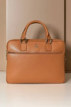 Lederfarben Laptop Aktentasche Leder Fronttasche Reißverschluss