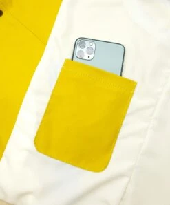 Bomberjacke Varsity Gelbe Beige Naturlederjacke Zweifarbig Elastisch -D’ARIENZO Verkäufe M nner lederjacke bomber letterman jacke echte leder gelbe beige Aron 10