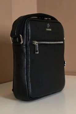 Schwarze Umhängetasche Aus Leder Mit Schultergurt -D’ARIENZO Verkäufe Umhangetasche leder mit Schultergurt vinatge echtes leder schwarze Lucas 3