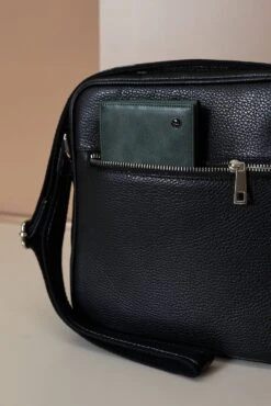 Schwarze Umhängetasche Aus Leder Mit Schultergurt -D’ARIENZO Verkäufe Umhangetasche leder mit Schultergurt vinatge echtes leder schwarze Lucas 7