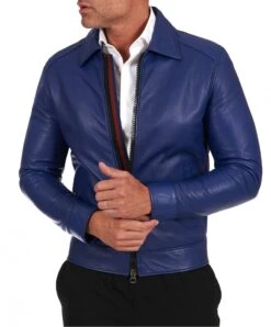 Bluette Lederjacke Bikerjacke Mit Hemdkargen