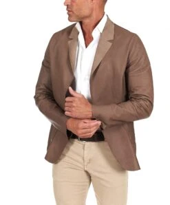 Taupe Blazer Lederjacke Vintage Effect 14 Taupe Blazer Lederjacke Vintage Effect -D’ARIENZO Verkäufe herren lederjacke vintage balzer echtes leder taupe Orlando 4