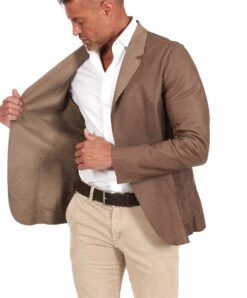 Taupe Blazer Lederjacke Vintage Effect 15 Taupe Blazer Lederjacke Vintage Effect -D’ARIENZO Verkäufe herren lederjacke vintage balzer echtes leder taupe Orlando 5