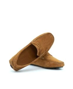 Cognac Wildleder Mokassin Schuh Für Männer -D’ARIENZO Verkäufe herren lederschuhe mokassin wildleder echtes leder lederfarben Capri 5