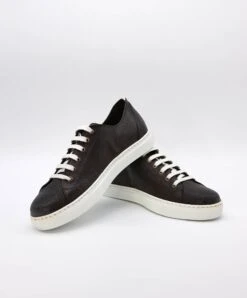 Braune Kalbsleder Sneakers Mit Viper-Print Für Männer 9 Braune Kalbsleder Sneakers Mit Viper-Print Für Männer -D’ARIENZO Verkäufe herren lederschuhe sneakers echtes leder braune Positano 2