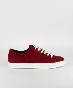 Rote Wildleder Sneakers Schuh Für Männer -D’ARIENZO Verkäufe herren lederschuhe sneakers wildleder echtes leder rote Positano 2