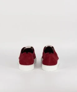 Rote Wildleder Sneakers Schuh Für Männer -D’ARIENZO Verkäufe herren lederschuhe sneakers wildleder echtes leder rote Positano 5