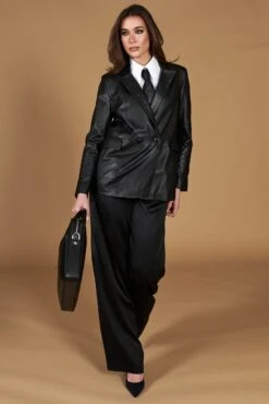 D’ARIENZO Verkäufe -D’ARIENZO Verkäufe leder blazer damen echtes leder schwarze Giada 8