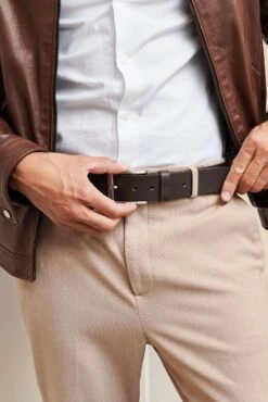 Braune Leder Gürtel Herren Kalbsleder Mit Silberfarbener Schließe 8 Braune Leder Gürtel Herren Kalbsleder Mit Silberfarbener Schließe -D’ARIENZO Verkäufe leder gurtel herren echtes kalbsleder braune Martin 3