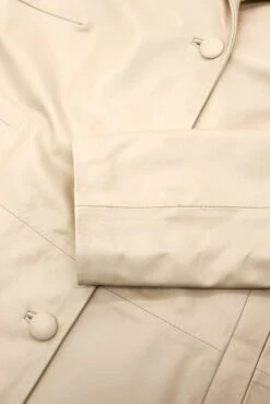 Einreihige Beige Lederjacke übergroße Version -D’ARIENZO Verkäufe leder jacke damen ubergro e echtes leder beige Wag 13