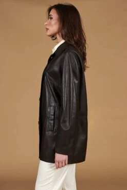 Braune Lederjacke übergroße Version 17 Braune Lederjacke übergroße Version -D’ARIENZO Verkäufe leder jacke damen ubergro e echtes leder braune Wag 6