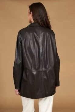 Braune Lederjacke übergroße Version 18 Braune Lederjacke übergroße Version -D’ARIENZO Verkäufe leder jacke damen ubergro e echtes leder braune Wag 7