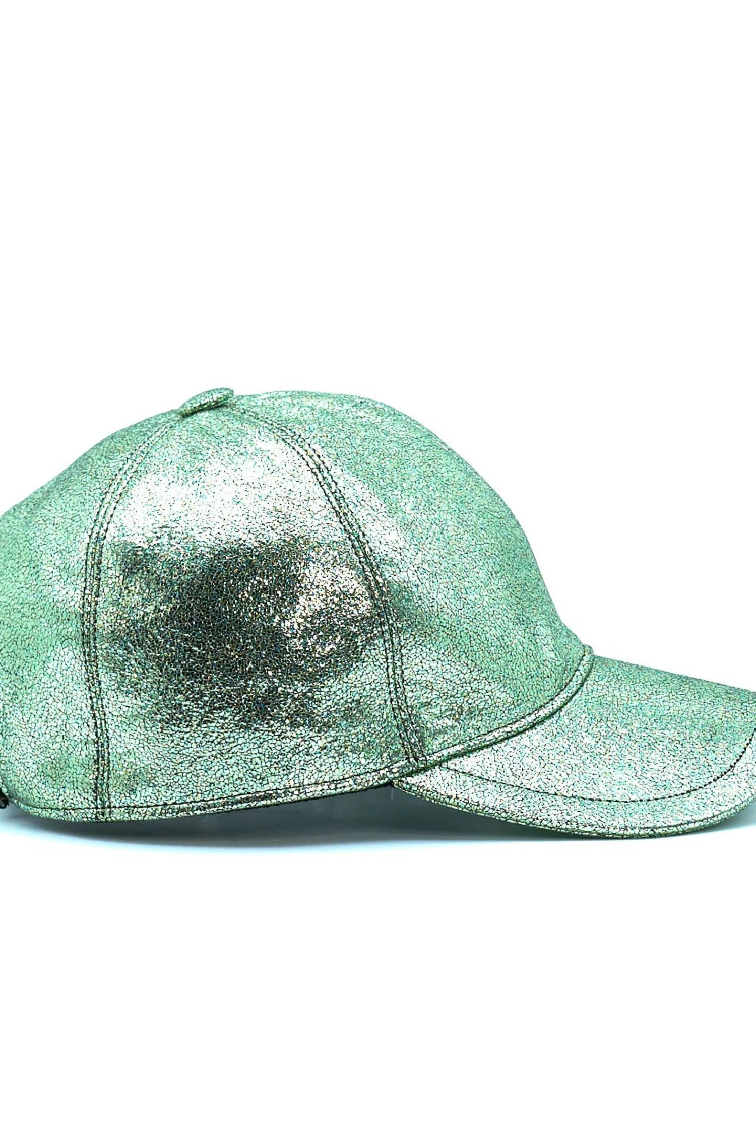 Hellgrün Unisex Ledercap Leder Kappe Verstellbarer Klettverschluss 5 Hellgrün Unisex Ledercap Leder Kappe Verstellbarer Klettverschluss – Bild 5