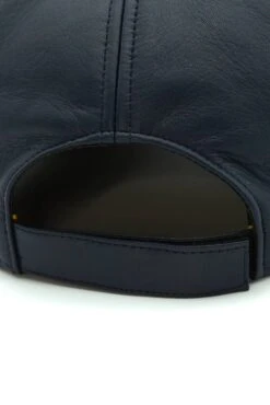 Blaue Unisex Ledercap Kappe Verstellbarer Klettverschluss 13 Blaue Unisex Ledercap Kappe Verstellbarer Klettverschluss -D’ARIENZO Verkäufe ledercap unisex kappe mit visier echtes leder blaue Boston 5