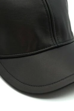 Schwarze Unisex Ledercap Kappe Verstellbarer Klettverschluss -D’ARIENZO Verkäufe ledercap unisex kappe mit visier echtes leder schwarze Boston 16