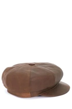 Dunkelbraune Damen Lederhut Aus Nappaleder Barett Mit Visier -D’ARIENZO Verkäufe lederhut fur frauen barett mit visier echtes leder dunkelbraune Taormina 4