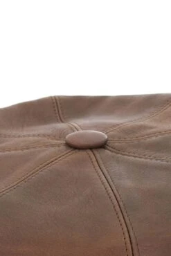 Dunkelbraune Damen Lederhut Aus Nappaleder Barett Mit Visier -D’ARIENZO Verkäufe lederhut fur frauen barett mit visier echtes leder dunkelbraune Taormina 8