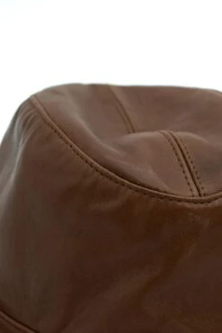 Braune Trilby Lederhut Herren Aus Nappaleder Schmales Visier 18 Braune Trilby Lederhut Herren Aus Nappaleder Schmales Visier -D’ARIENZO Verkäufe lederhut fur manner trilby im echtes leder braune New York 7