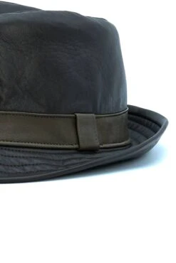 Dunkelbraune Trilby Lederhut Herren Aus Nappaleder Schmales Visier 16 Dunkelbraune Trilby Lederhut Herren Aus Nappaleder Schmales Visier -D’ARIENZO Verkäufe lederhut fur manner trilby im echtes leder dunkelbraune New York 7