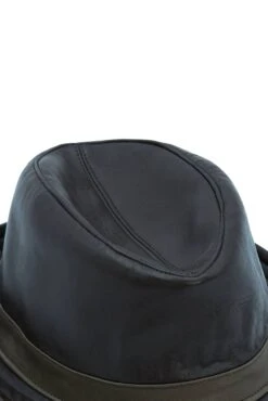 Dunkelbraune Trilby Lederhut Herren Aus Nappaleder Schmales Visier 17 Dunkelbraune Trilby Lederhut Herren Aus Nappaleder Schmales Visier -D’ARIENZO Verkäufe lederhut fur manner trilby im echtes leder dunkelbraune New York 8