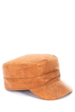 Lederfarben Lederhut Mit Italienischem Vasco Rock Visier -D’ARIENZO Verkäufe lederhut italienischen Rockstil mit visier echtes leder hellbraune Modena 5