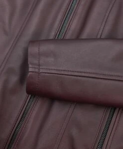 Burgunder Lederjacke Lammleder Koreanisches Kragen -D’ARIENZO Verkäufe lederjacke fur frauen biker echtes leder burgunder Vale 7