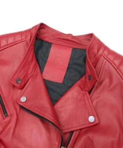 Rote Lammleder Steppjacke Aus Nappa Mit Glatte Wirkung 16 Rote Lammleder Steppjacke Aus Nappa Mit Glatte Wirkung -D’ARIENZO Verkäufe lederjacke fur frauen biker echtes leder rote Karim Trap 6