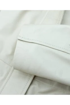 Cremefarben Lederjacke Nappaleder Glattem Effekt Mit Patte -D’ARIENZO Verkäufe lederjacke fur frauen echtes leder cremefarben Ambra 6