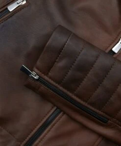 Braune Lederjacke Naturleder Gesteppte Bikerjacke -D’ARIENZO Verkäufe lederjacke fur frauen gesteppte bikerjacke echtes leder braune Karim trap 7