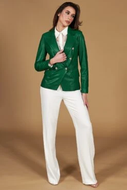 D’ARIENZO Verkäufe -D’ARIENZO Verkäufe lederjacke fur frauen lederblazer echtes leder Gr ne Kelly 1