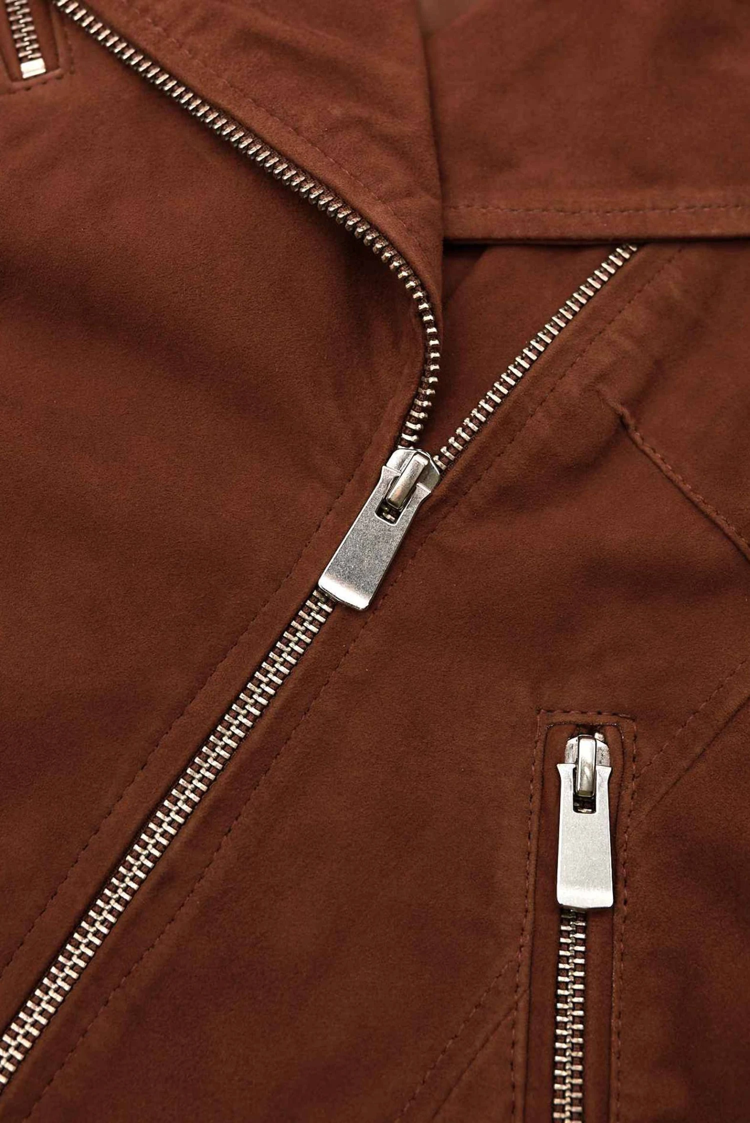 Lederfarben Bikerlederjacke Wildleder Mit Gürtel Glatte-effekt 14 Lederfarben Bikerlederjacke Wildleder Mit Gürtel Glatte-effekt – Bild 14