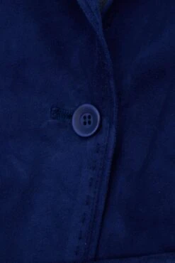 Blaue Glatte Wildledermantel Ungefüttert -D’ARIENZO Verkäufe lederjacke fur frauen wildledermantel echtes leder blaue Cora 12