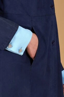 Blaue Glatte Wildledermantel Ungefüttert -D’ARIENZO Verkäufe lederjacke fur frauen wildledermantel echtes leder blaue Cora 8