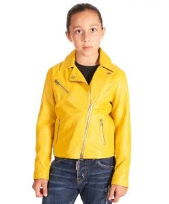 Chiodo Baby Gelbe Bikerlederjacke Für Kinder Unisex 10 Chiodo Baby Gelbe Bikerlederjacke Für Kinder Unisex -D’ARIENZO Verkäufe lederjacke fur kinder biker echtes leder gelbe Chiodo baby 4
