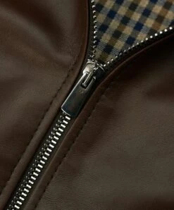 Braune Vintage Lederjacke Taschen Mit Magnet -D’ARIENZO Verkäufe lederjacke fur manner biker echtes leder braune Marlon 5