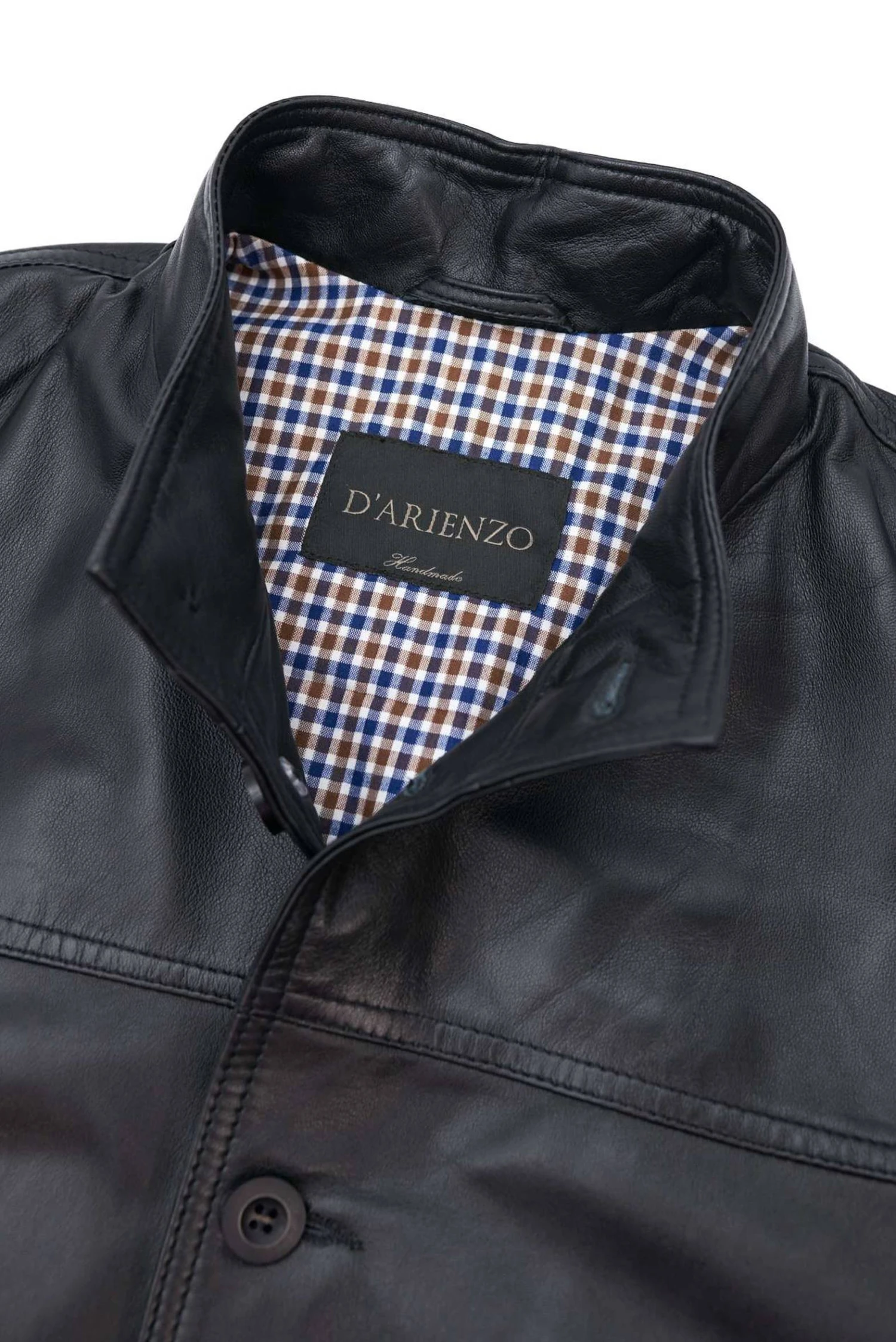 Schwarze Bomber Lederjacke Mit Knöpfen Glatte-effekt 13 Schwarze Bomber Lederjacke Mit Knöpfen Glatte-effekt – Bild 13