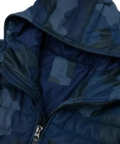 Militarblaue Daunenjacke Aus Leder Mit Kapuze -D’ARIENZO Verkäufe lederjacke fur manner daunenjacke echtes leder militarblaue Teo 6