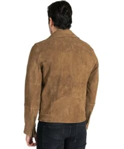 Taupe Farbe Bikerlederjacke Nubuck Antik-Effekt Mit Gürtel 13 Taupe Farbe Bikerlederjacke Nubuck Antik-Effekt Mit Gürtel -D’ARIENZO Verkäufe lederjacke herren biker antik effekt echtes leder taupe Chiodo 3