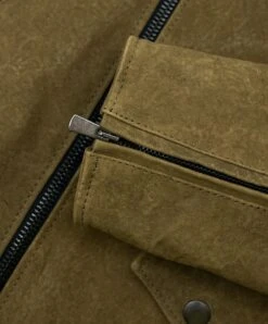 Taupe Farbe Bikerlederjacke Nubuck Antik-Effekt Mit Gürtel 15 Taupe Farbe Bikerlederjacke Nubuck Antik-Effekt Mit Gürtel -D’ARIENZO Verkäufe lederjacke herren biker antik effekt echtes leder taupe Chiodo 5