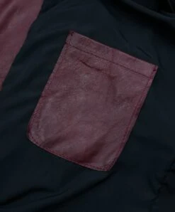 Burgunder Lederjacke Bikerjacke Vintage-Effekt -D’ARIENZO Verkäufe lederjacke herren bikerlederjacke vinatge echtes leder burgunder Ted 8