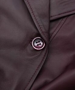 Burgunder Zweireihiger Ledermantel Mit Seitenschlitze 17 Burgunder Zweireihiger Ledermantel Mit Seitenschlitze -D’ARIENZO Verkäufe ledermantel fur frauen lange echtes leder burgunder Hazel 7