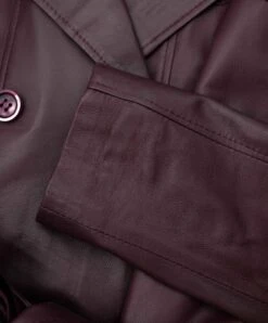 Burgunder Zweireihiger Ledermantel Mit Seitenschlitze 19 Burgunder Zweireihiger Ledermantel Mit Seitenschlitze -D’ARIENZO Verkäufe ledermantel fur frauen lange echtes leder burgunder Hazel 9