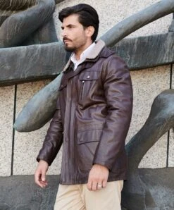 D’ARIENZO Verkäufe -D’ARIENZO Verkäufe ledermantel fur manner lange echtes leder dunkelbraune Vittorio 1