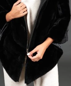 VISONE -D’ARIENZO Verkäufe nerzpelz mantel damen echtes nerzpelz palomino farbe 2