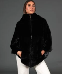 VISONE -D’ARIENZO Verkäufe nerzpelz mantel damen echtes nerzpelz palomino farbe 6