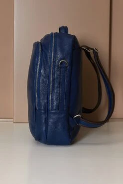 Blaue Rucksack Aus Kalbsleder Dollaro-effekt -D’ARIENZO Verkäufe rucksack aus leder dollaro echtes leder blaue Zen 2